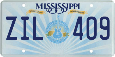 MS license plate ZIL409