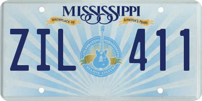 MS license plate ZIL411