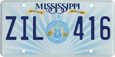 MS license plate ZIL416