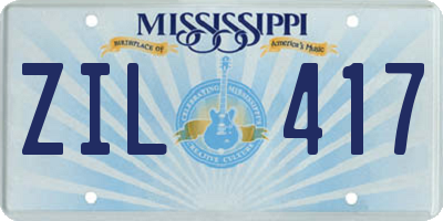 MS license plate ZIL417