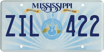 MS license plate ZIL422