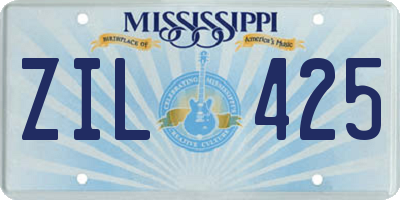 MS license plate ZIL425