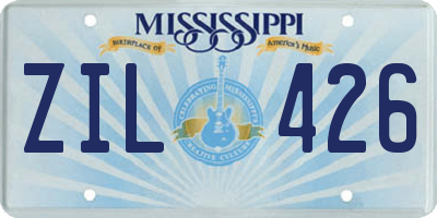 MS license plate ZIL426