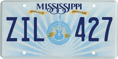MS license plate ZIL427
