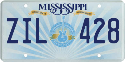 MS license plate ZIL428