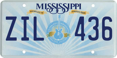 MS license plate ZIL436