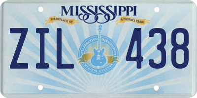 MS license plate ZIL438