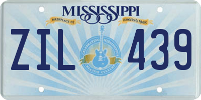 MS license plate ZIL439