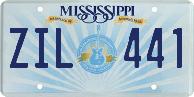 MS license plate ZIL441
