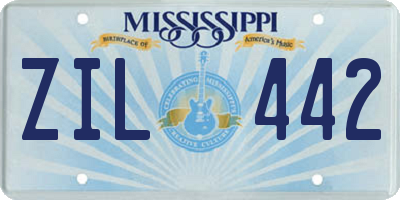 MS license plate ZIL442