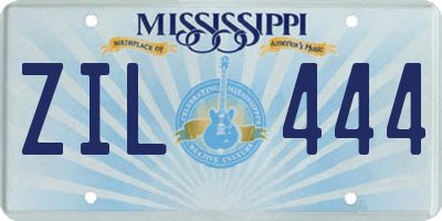 MS license plate ZIL444