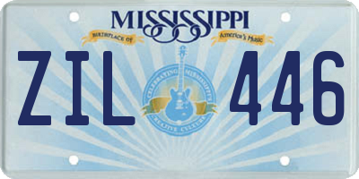 MS license plate ZIL446