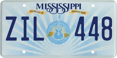 MS license plate ZIL448