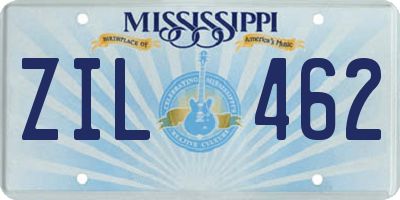 MS license plate ZIL462