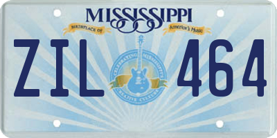 MS license plate ZIL464