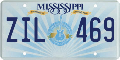 MS license plate ZIL469