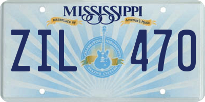 MS license plate ZIL470