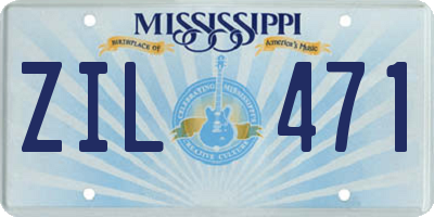 MS license plate ZIL471