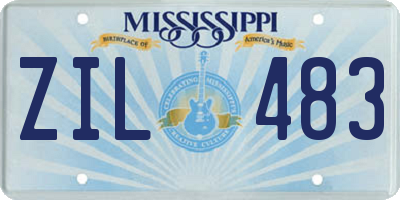 MS license plate ZIL483