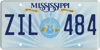 MS license plate ZIL484