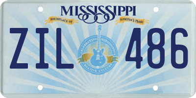 MS license plate ZIL486