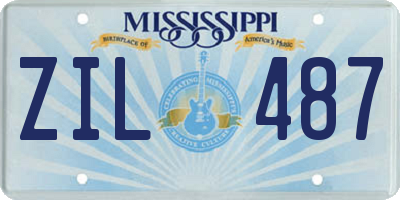 MS license plate ZIL487