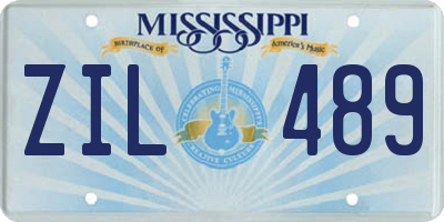 MS license plate ZIL489