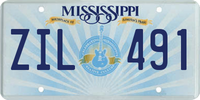 MS license plate ZIL491
