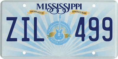 MS license plate ZIL499