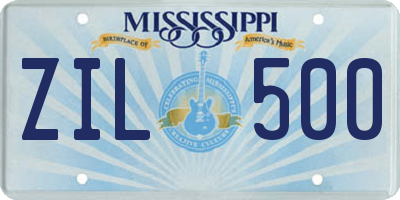 MS license plate ZIL500