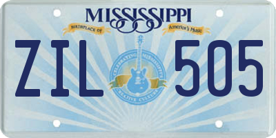 MS license plate ZIL505