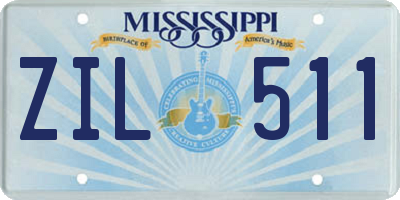 MS license plate ZIL511