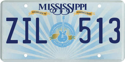 MS license plate ZIL513