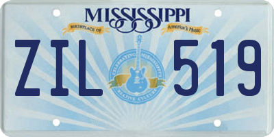 MS license plate ZIL519