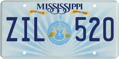 MS license plate ZIL520