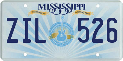 MS license plate ZIL526