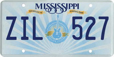 MS license plate ZIL527