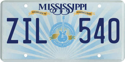 MS license plate ZIL540