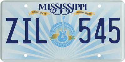 MS license plate ZIL545