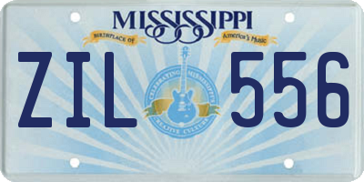 MS license plate ZIL556