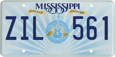MS license plate ZIL561