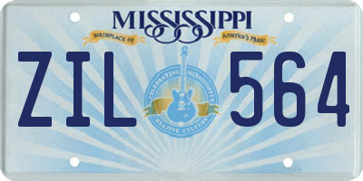 MS license plate ZIL564