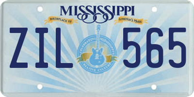 MS license plate ZIL565