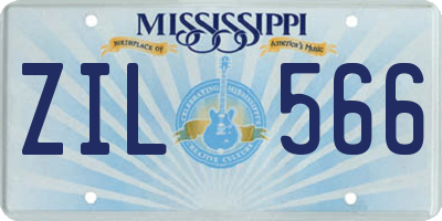 MS license plate ZIL566