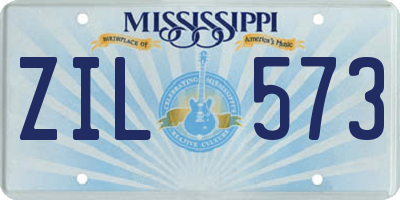 MS license plate ZIL573