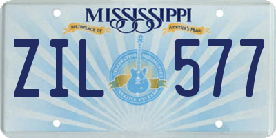 MS license plate ZIL577