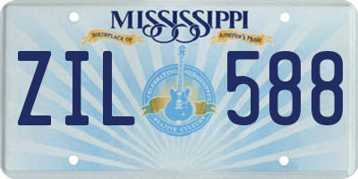 MS license plate ZIL588