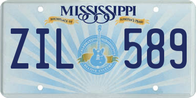MS license plate ZIL589