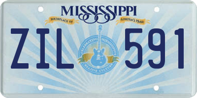 MS license plate ZIL591