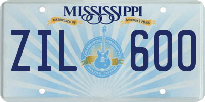 MS license plate ZIL600
